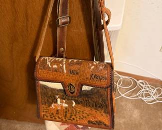 vintage leather purse