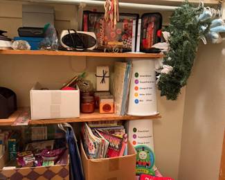 magazines, candles, craft