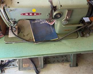REX Industrial sewing machine with table