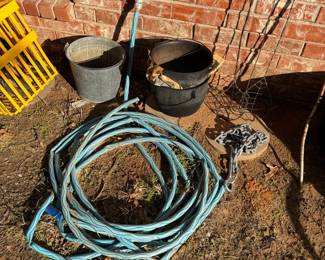hose, pots