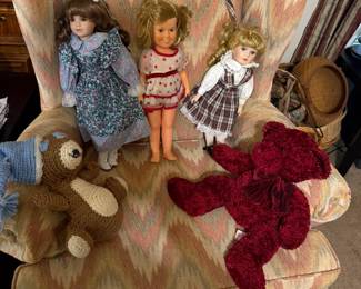 dolls and bears