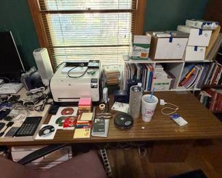 office supplies printer and papers and Sonic Dr Pepper