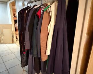 some coats and clothes