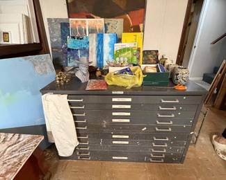 Fantastic art storage metal cabinet
