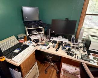 Office supplies and computer pieces