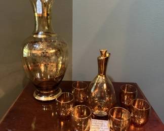 Vintage Murano Decanter Set