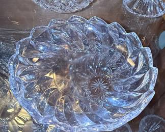 American Brilliant Period Cut Glass Bowl, Calliope Pattern