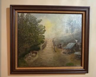 R. Duncan Oil on Canvas Landscape