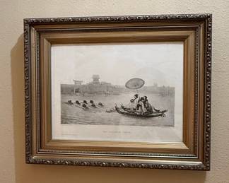 The Japanese Feast, 19th Century Engraving by Paul-Marie Lenoir