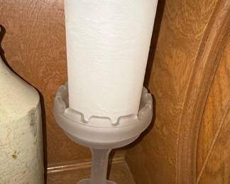 Partylite Frosted Glass Pedestal Candle Holder