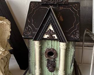 Decorative Architectural Birdhouse with Neo-Classical Columns