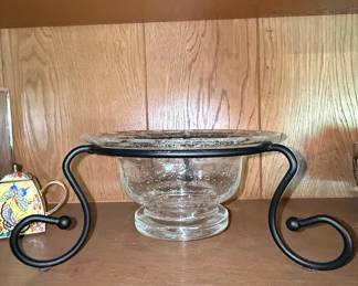 Southern Living at Home Bubble Glass Centerpiece Bowl