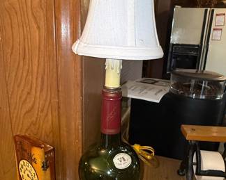 Courvoisier Cognac Bottle Table Lamp