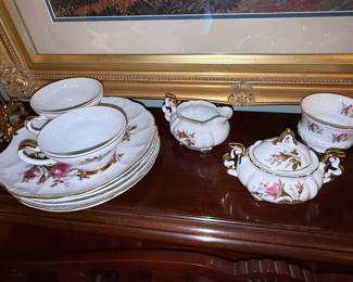 Royal Albert Moss Rose Tea Set
