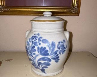 Robinson Ransbottom Blue Crown Stoneware Jar