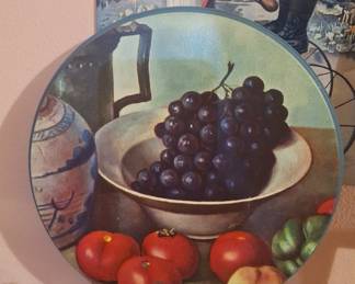 Vintage Mrs. Carver's Fruitcake Tin Tray