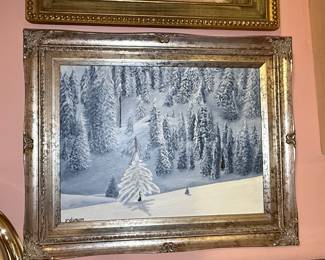 Winter Landscape Oil Painting