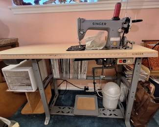 Singer 188K Industrial Sewing Machine with desk