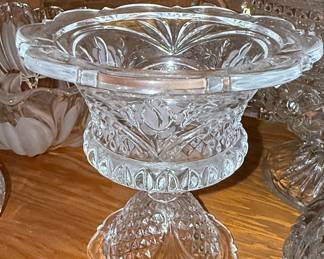 EAPG McKee Concord Pressed Glass Punch Bowl Base Stand
