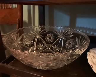 Anchor Hocking Early American Prescut (EAPC) "Star of David" Serving Bowl