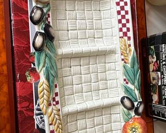Fitz and Floyd "Tuscan Harvest" Rectangular Platter