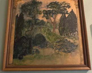 Landscape Painting with Stone Bridge