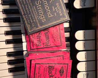 Vintage Black Diamond Guitar Strings Collection with Display Box