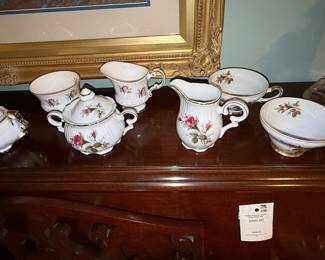 Royal Albert Moss Rose Tea Set