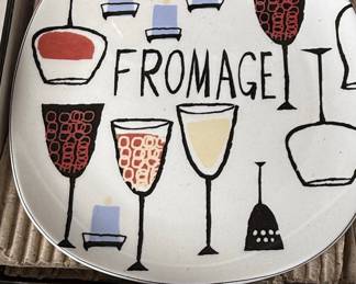 Certified International 'Fromage' Cheese Plate Set of 4