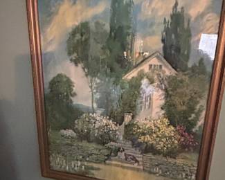 R. Atkinson Fox "Old Fashion Garden" Print