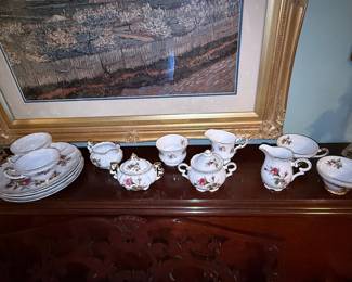 Royal Albert Moss Rose Tea Set