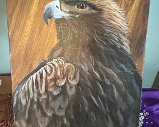 Original Oil Painting of a Golden Eagle