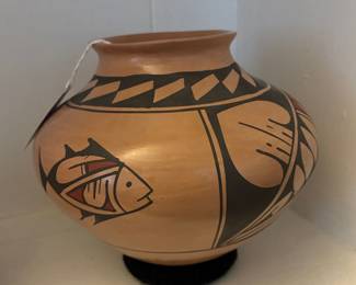 Mary Chavira Geometric Bird Pot