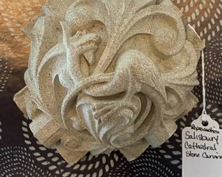 Salisbury Cathedral stone carving reproduction