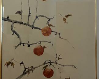 Mike Smith watercolor 'Danish moon apples'