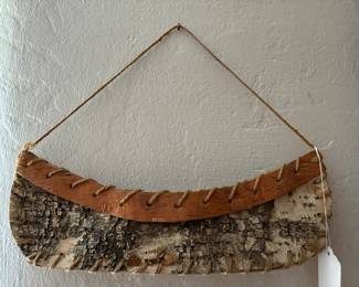Miniature Birch Barch Canoe Alaska