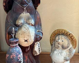 Japanese Tanuki (well endowed raccoons)