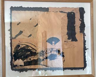 Kate Menard, "Ginkgo" 1995 handmade paper collage