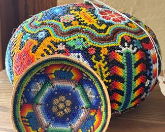 Huichol pumpkin, small catchall dish