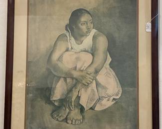 Francisco Zuniga, Artist's proof, 1977 'Dolores sentada'