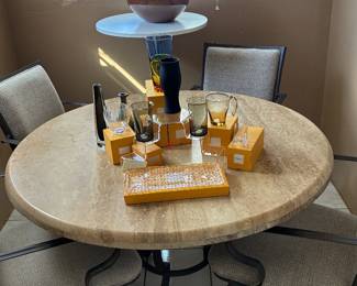 Marble table and 4 chairs