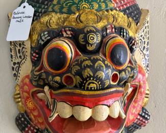 Balinese Barong wooden mask