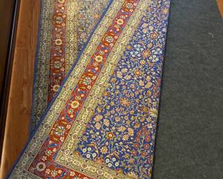 Extremely Fine Vintage Istanbul, Turkey silk rug - back