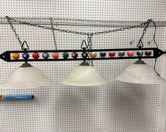 Pool or billiards table light works excellent