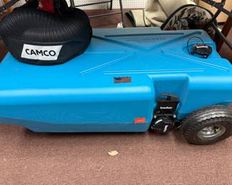 Portable tank for RV hook ups looks brand new