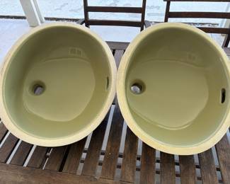 Vintage Kohler undermount  sinks - avocado Green