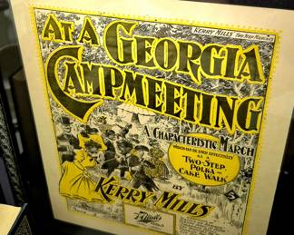 Framed sheet music