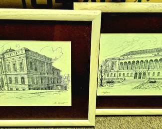 4 pcs. set of Al Kost framed, signed and numbered St. Joseph prints