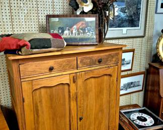 Antique furniture. Antique jelly cupboard