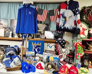 Much Kansas City Royals and Chiefs collectibles